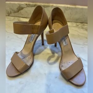 Jimmy Choo London "Alana" double-band stilettos - size 40 ½